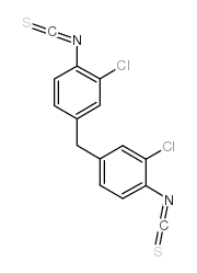 4,4-亚甲基双(2-氯苯基)二异硫氰酸结构式