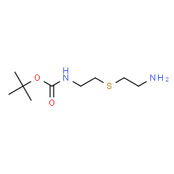Carbamic acid, [2-[(2-aminoethyl)thio]ethyl]-, 1,1-dimethylethyl ester (9CI) Structure