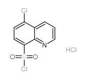 5-氯喹啉-8-磺酰氯盐酸盐结构式