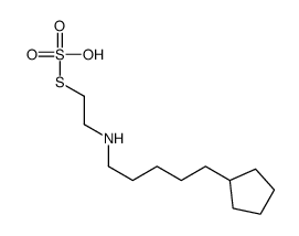 2-(5-Cyclopentylpentyl)aminoethanethiol sulfate Structure