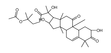 [6-[(2S,8S,9R,10R,13R,14S,16R,17R)-2,16-dihydroxy-4,4,9,13,14-pentamethyl-3,11-dioxo-2,7,8,10,12,15,16,17-octahydro-1H-cyclopenta[a]phenanthren-17-yl]-6-hydroxy-2-methyl-5-oxoheptan-2-yl] acetate Structure