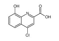 4-Chlor-8-hydroxychinaldinsaeure结构式