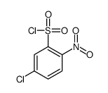5-氯-2-硝基苯磺酰氯结构式