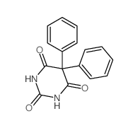 2,4,6(1H,3H,5H)-Pyrimidinetrione,5,5-diphenyl- Structure