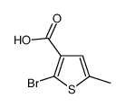 2-溴-5-甲基-3-噻吩羧酸结构式
