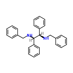 1R,2R-N,N'-bis(phenylmethyl)-1,2-diphenyl-1,2-Ethanediamine Structure