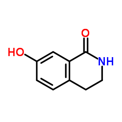 3,4-二氢-7-羟基-1(2H)-异喹啉酮结构式