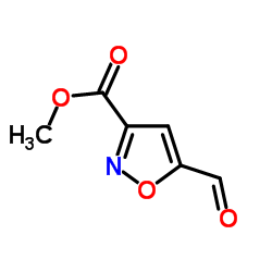 5-甲酰基异恶唑-3-甲酸甲酯结构式