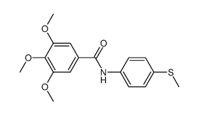 N-[4-(Methylthio)phenyl]-3,4,5-trimethoxybenzamide结构式