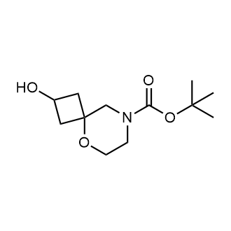 2-羟基-5-氧杂-8-氮杂螺环[3.5]壬烷-8-羧酸叔丁酯结构式