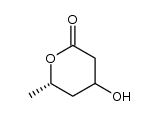 (6S)-4-hydroxy-6-methyltetrahydro-2H-pyran-2-one Structure