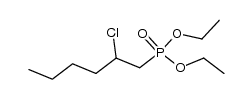 diethyl (2-chlorohexyl)phosphonate Structure