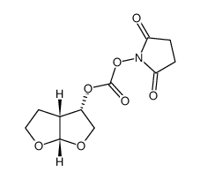 2,5-dioxopyrrolidin-1-yl ((3S,3aR,6aS)-hexahydrofuro[2,3-b]furan-3-yl) carbonate Structure