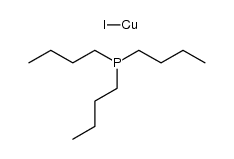 tributyl-phosphine, compound with copper (I)-iodide Structure