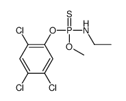 N-[methoxy-(2,4,5-trichlorophenoxy)phosphinothioyl]ethanamine结构式