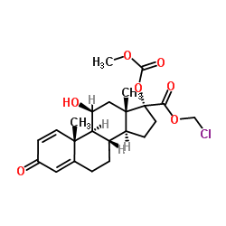 17-Methoxycarbonyl Loteprednol Structure