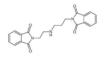 (2-phthalimidoethyl)(3-phthalimidoprop-1-yl)amine结构式