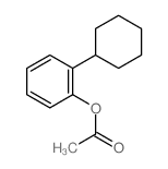 Phenol, 2-cyclohexyl-,1-acetate Structure