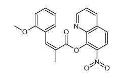 2-(2-Methoxybenzylidene)propanoic acid 7-nitro-8-quinolyl ester Structure