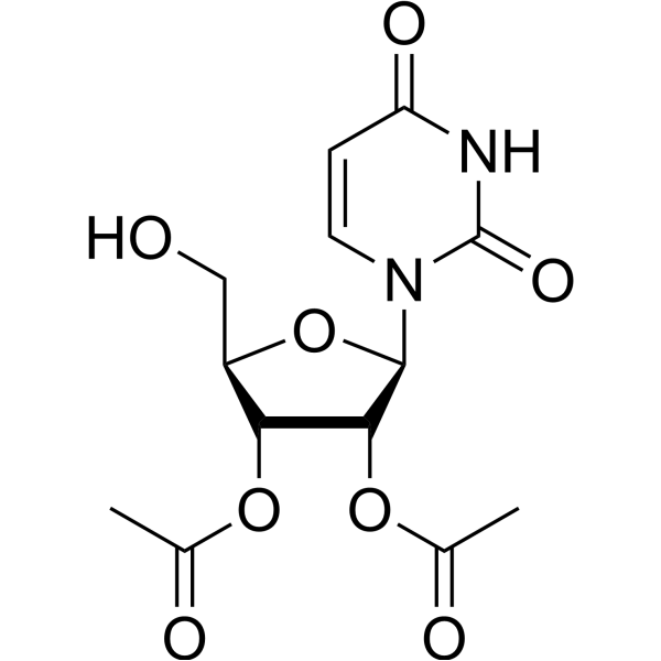 2',3'-二乙酰基尿苷结构式