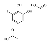 acetic acid,3-iodobenzene-1,2-diol Structure