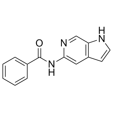 N-1H-吡咯并[2,3-C]吡啶-5-基苯甲酰胺结构式