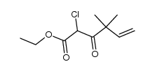 5-Hexenoic acid, 2-chloro-4,4-dimethyl-3-oxo-, ethyl ester结构式
