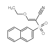 3-乙氧基-2-(2-萘基磺酰基)丙烯腈结构式