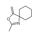2-methyl-4-methylidene-3-oxa-1-azaspiro[4.5]dec-1-ene结构式