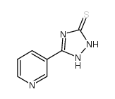 5-(3-吡啶基)-4H-1,2,4-三唑-3-硫醇结构式