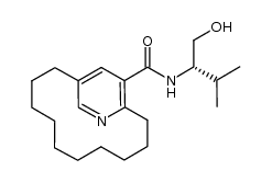 (S)-N-(1-hydroxy-3-methylbutan-2-yl)-1(2,5)-pyridinacycloundecaphane-13-carboxamide Structure