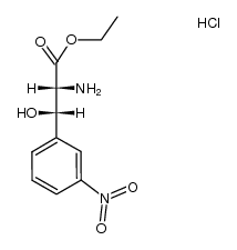 (2RS,3SR)-2-amino-3-hydroxy-3-(3-nitro-phenyl)-propionic acid ethyl ester, hydrochloride结构式