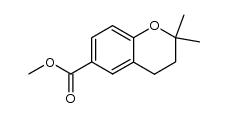 methyl 2,2-dimethyl-3,4-dihydro-2H-1-benzopyran-6-carboxylate Structure