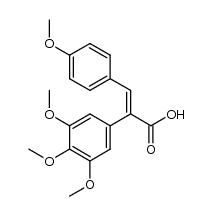 3-(4-methoxyphenyl)-2-(3,4,5-trimethoxyphenyl)acrylic acid结构式