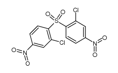 bis-(2-chloro-4-nitro-phenyl)-sulfone结构式