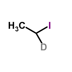 Iodo(1-2H1)ethane Structure
