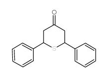 2,6-二苯基四氢硫代吡喃-4-酮结构式