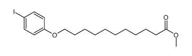 methyl 11-(4-iodophenoxy)undecanoate结构式