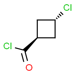 Cyclobutanecarbonyl chloride, 3-chloro-, trans- (9CI)结构式