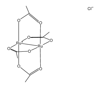 tetrakis(acetato)chloridodiruthenium(II,III) Structure