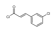m-chlorocinnamic acid chloride Structure