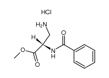 (S)-3-amino-2-benzoylamino-propionic acid methyl ester, hydrochloride结构式