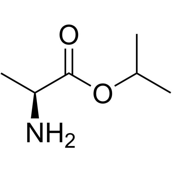 L-丙氨酸异丙酯盐酸盐结构式