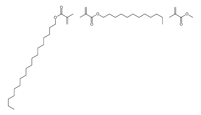 dodecyl 2-methylprop-2-enoate,methyl 2-methylprop-2-enoate,octadecyl 2-methylprop-2-enoate Structure
