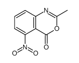 5-nitro-2-methylbenzo[d][1,3]oxazin-4-one结构式