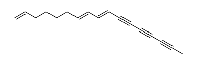 (E,E)-1,7,9-heptadecatriene-11,13,15-triyne结构式