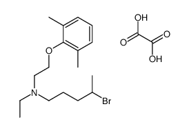 4-bromo-N-[2-(2,6-dimethylphenoxy)ethyl]-N-ethylpentan-1-amine,oxalic acid Structure