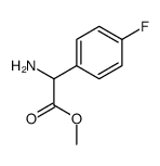 2-氨基-2-(4-氟苯基)乙酸甲酯结构式