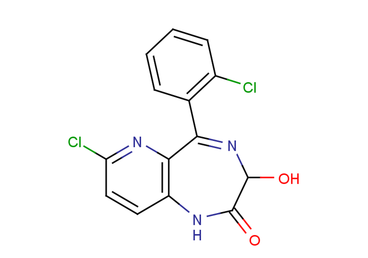 氯吡西泮结构式