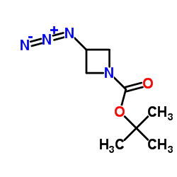 3-azido-azetidine-1-carboxylic acid tert-butyl ester结构式